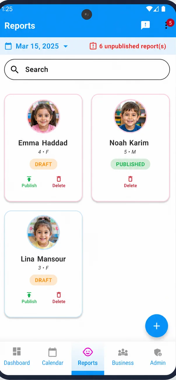 Kynda Care app screen 1