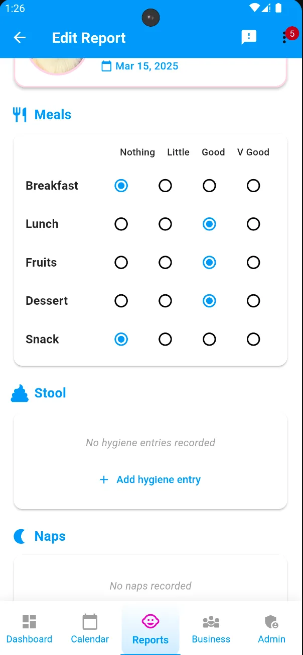 Kynda Care app screen 4